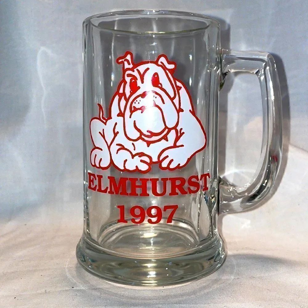Elmhurst 1997 glass mug 